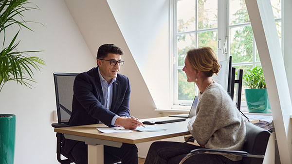 Een persoonlijk pensioengesprek met financieel planner van SPMS