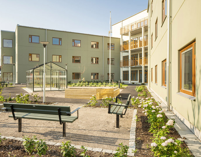 Een zorgfaciliteit in Zweden waarin Northern Horizon Nordic Aged Care Fund in investeert.